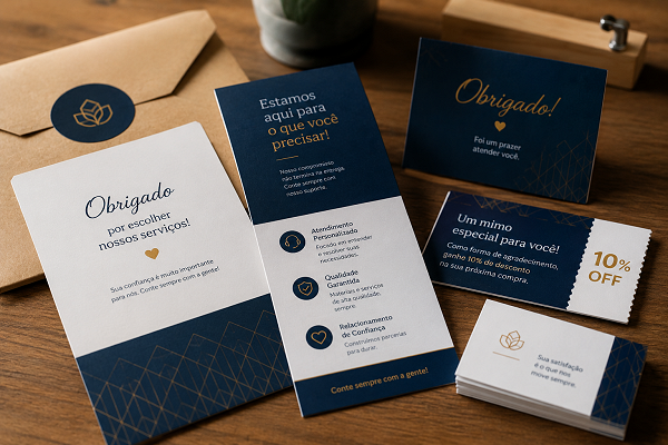 Como usar material impresso para fidelizar clientes no pós-venda