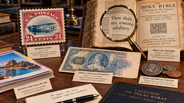 Erros de impressão históricos que viraram raridades valiosas