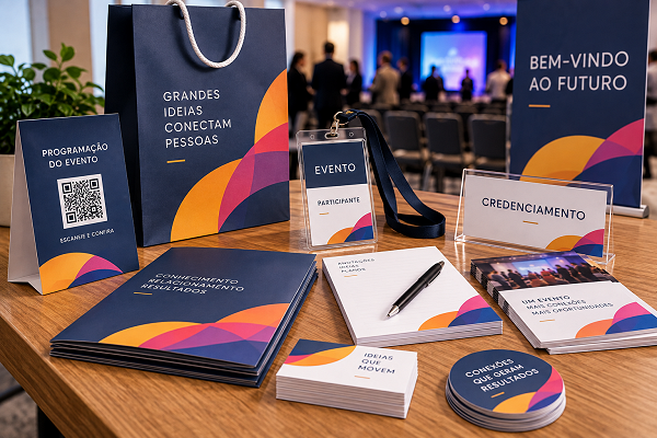 Materiais impressos para eventos: o que não pode faltar no planejamento